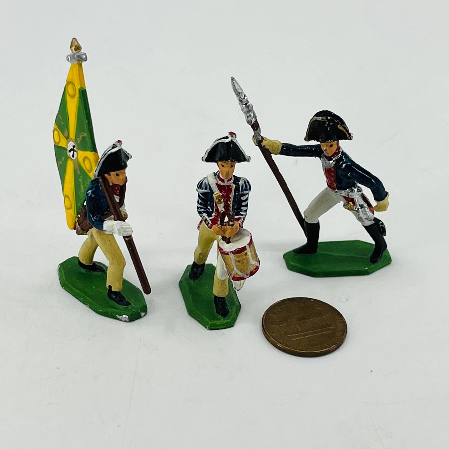 Vintage Revolutionary War Colonial Soldier Painted Lead Toys SB5