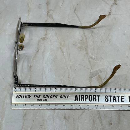 1950s Artcraft 4 1/2-5 3/4 Aluminum 12k GF Cat Eye Eyeglasses Frames TJ9G1-3