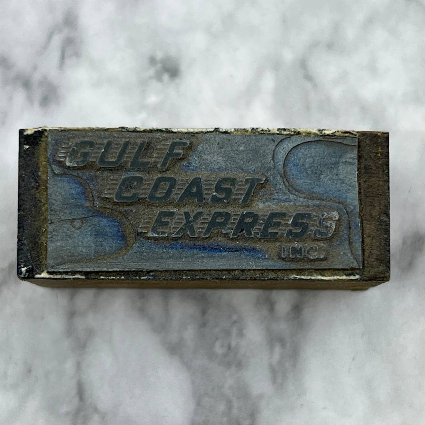 Vintage Printing Letterpress Printers Block Plate Gulf Coast Express Inc. TJ513