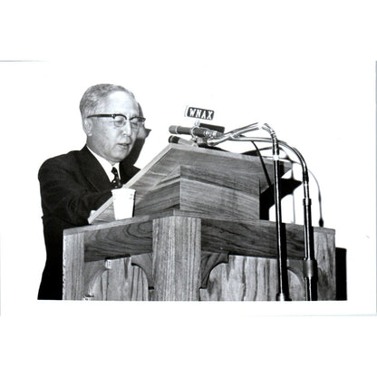 Japan Ambassador Takeuchi Forbes Hall Auditorium 1966 Original Photo 5x7 B10