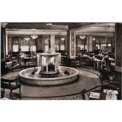 Marshall Field & Co Chicago Narcissus Fountain Room Original Postcard TK1-25
