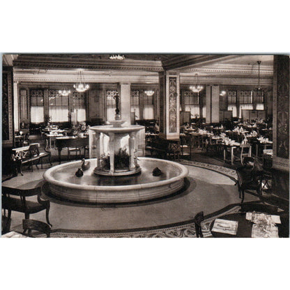 Marshall Field & Co Chicago Narcissus Fountain Room Original Postcard P2-10