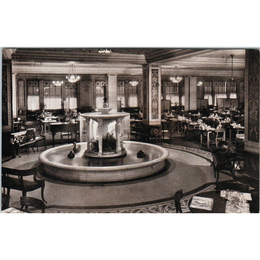 Marshall Field & Co Chicago Narcissus Fountain Room Original Postcard P2-10