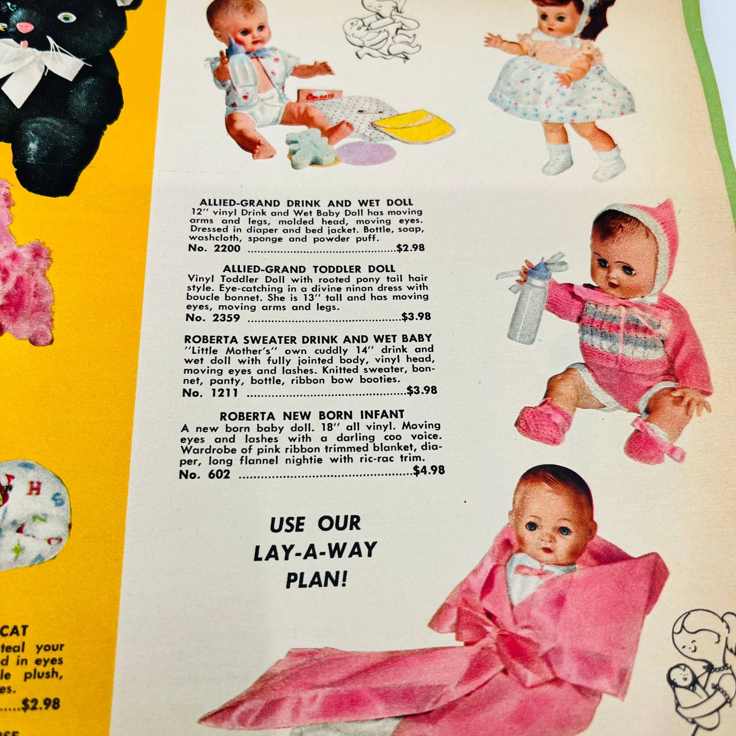 1959 CHRISTMAS TOY CATALOG Glaser’s Juvenile Furniture & Toys Baltimore MD BA3