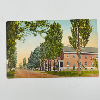 1910s Pre WWI Post Card Boise Idaho Ft Fort Boise Past Barracks VA Hospital PA8