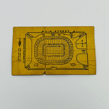 1942 Illinois vs Michigan College Football Ticket Stub AH9-M7