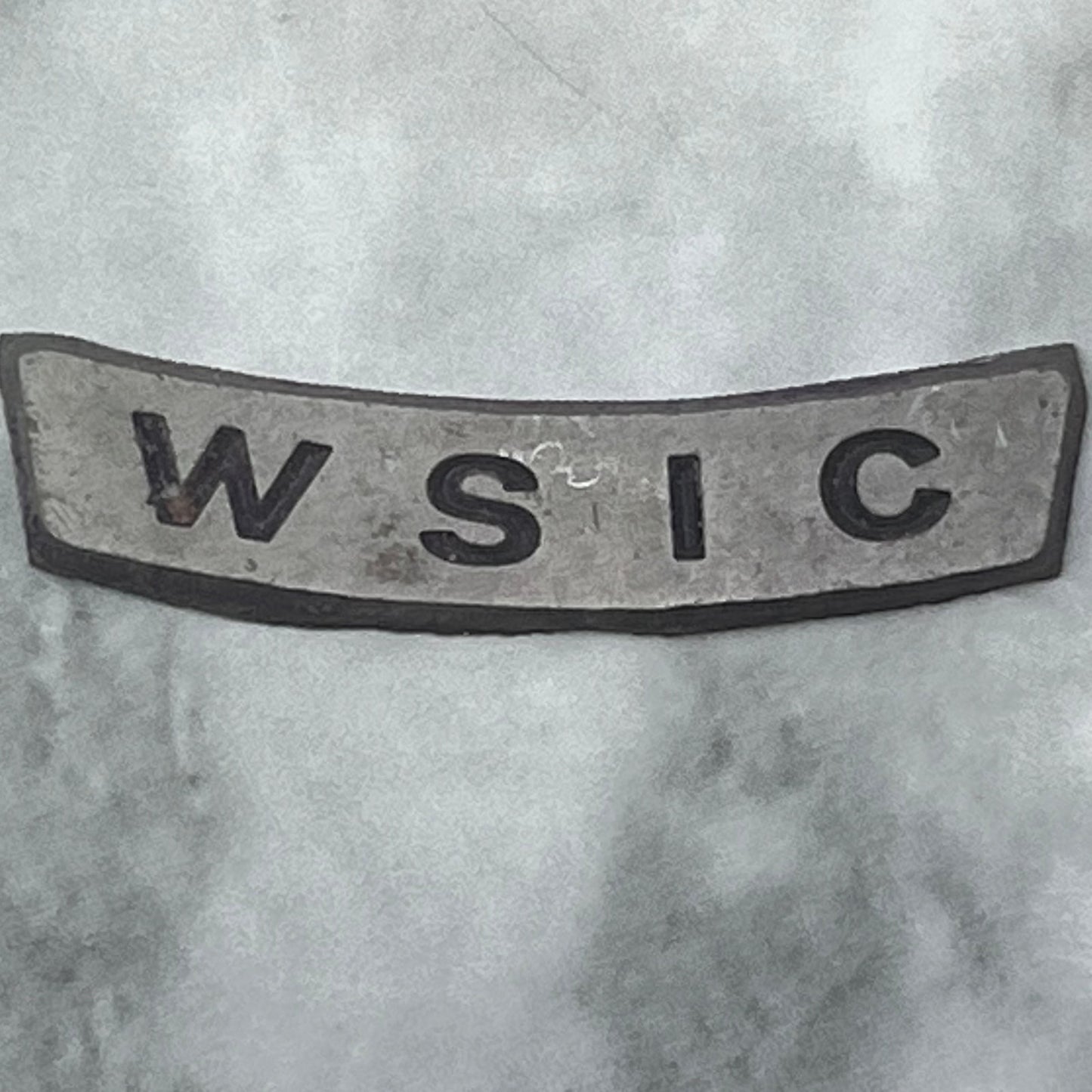 Vintage Letterpress Printers Block Plate TV Radio Call Letters WSIC SE842