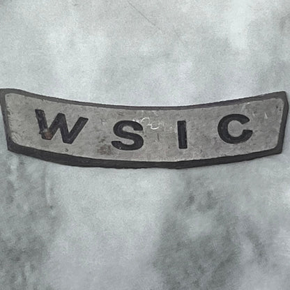 Vintage Letterpress Printers Block Plate TV Radio Call Letters WSIC SE842
