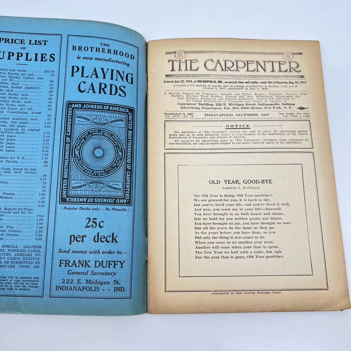 1937 December The Carpenter Magazine Vol. LVII No. 12 TF2