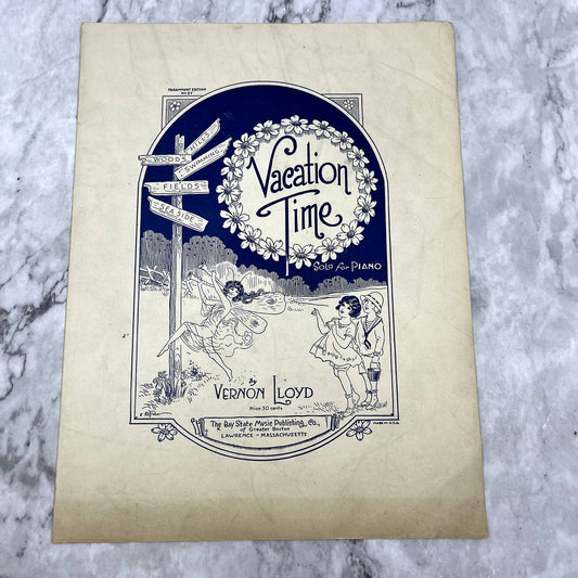 Vacation Time Vernon Lloyd 1918 Sheet Music TK2-SM2
