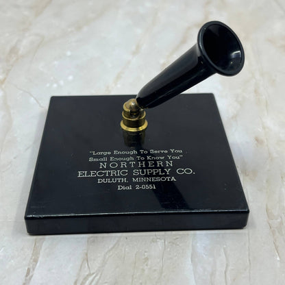 Black Deco Bakelite Desktop Pen Holder Northern Electric Supply Duluth MN TC5-S1