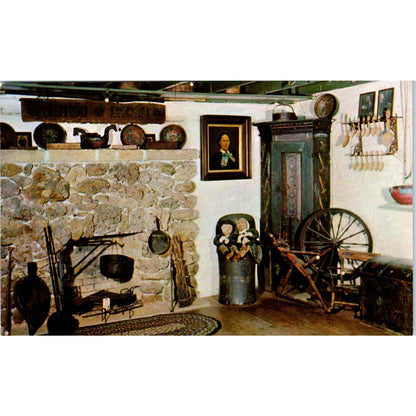 Cabin Living Room Little Norway Blue Mounds Valley of the Elves WI Postcard PB9