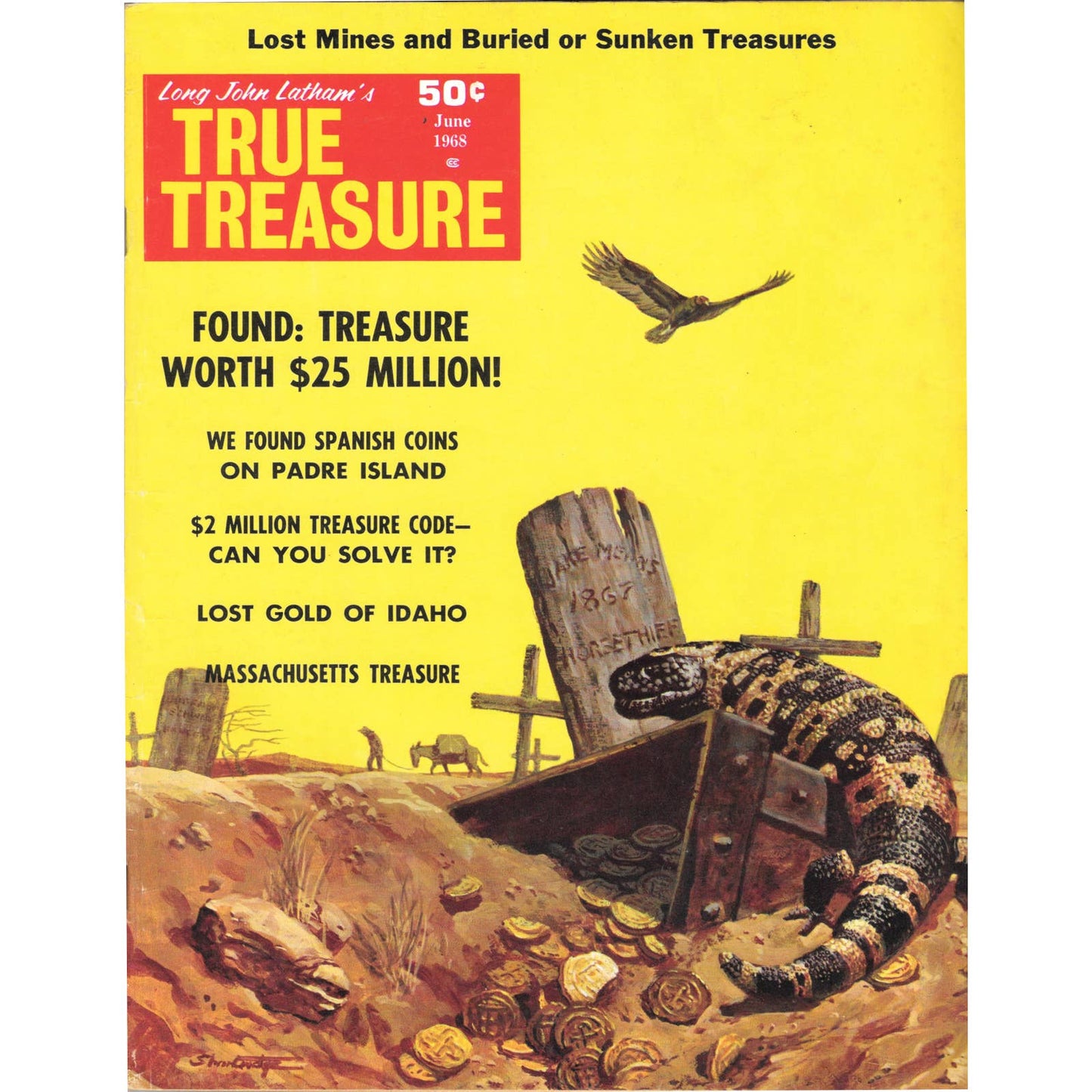 Long John Latham's Treasure Magazine - Gold Mining Metal Detecting June 1968 M5