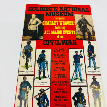 1970s Soldier’s National Museum Gettysburg PA Civil War Brochure SC1