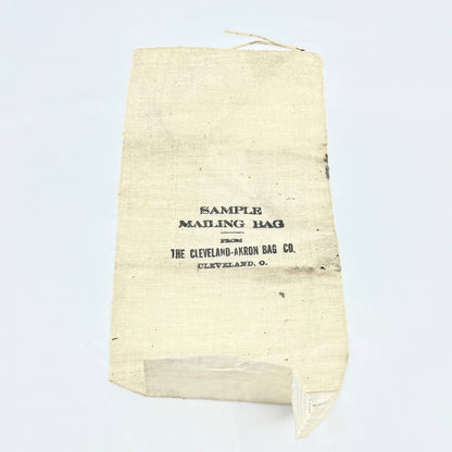 Vintage Canvas Sample Mailing Bag The Cleveland-Akron Bag Co Cleveland OH AB7