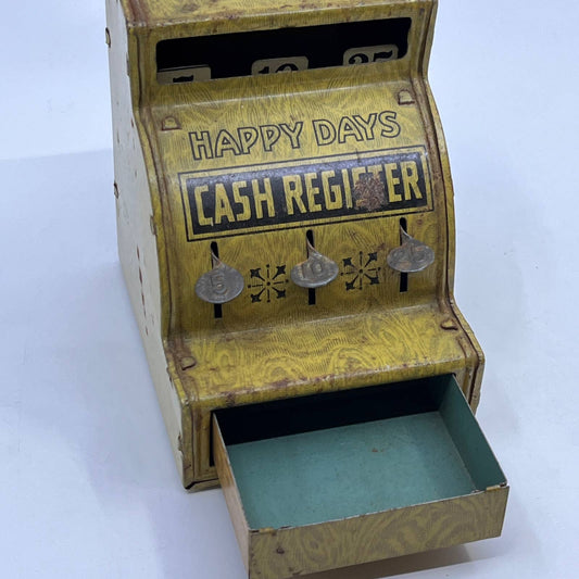 Antique 1930s J. Chein & Co Tin Litho Happy Days Cash Register Bank Toy TF5