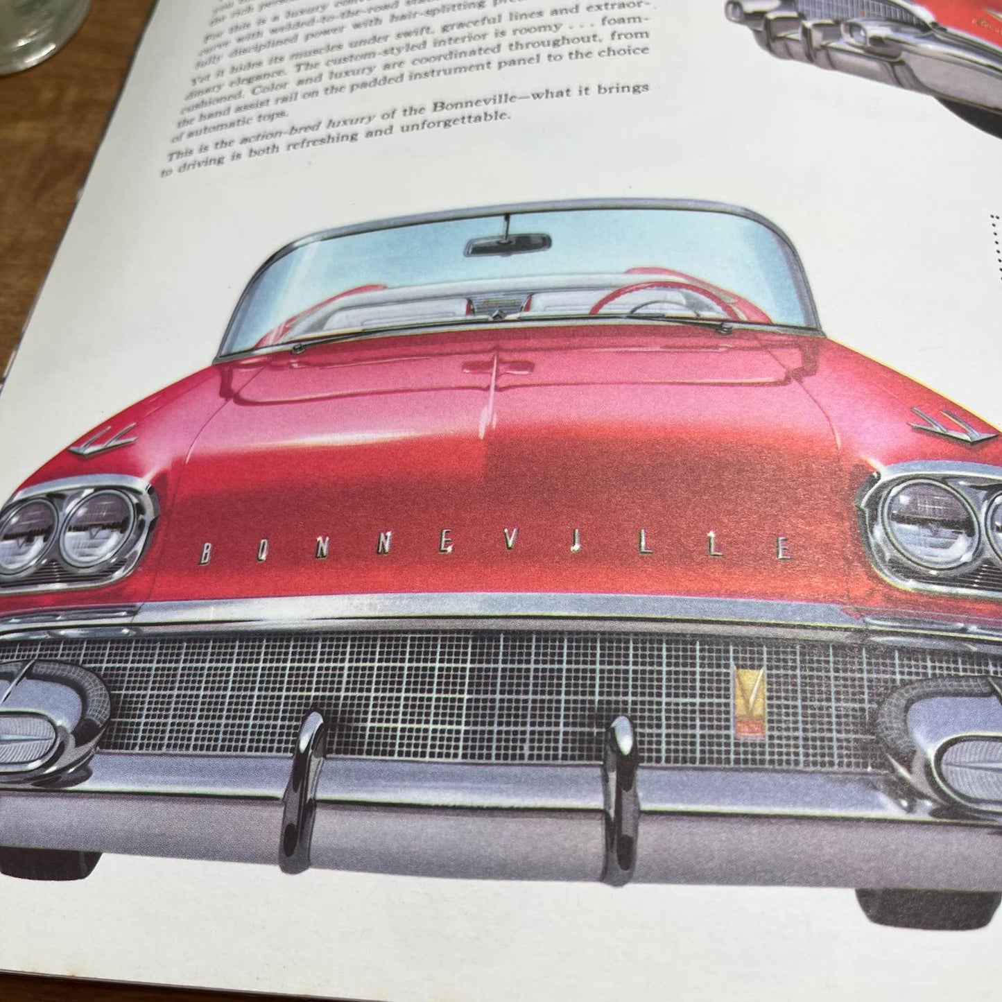 1958 Pontiac Full Color Deluxe Sales Brochure Bonneville Chieftain Super Star B4