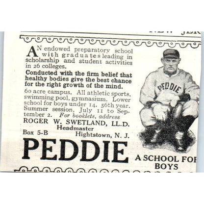 Rydal Ogontz School Abby A Sutherland Montgomery Co PA - 1921 Original Ad TJ7-S7