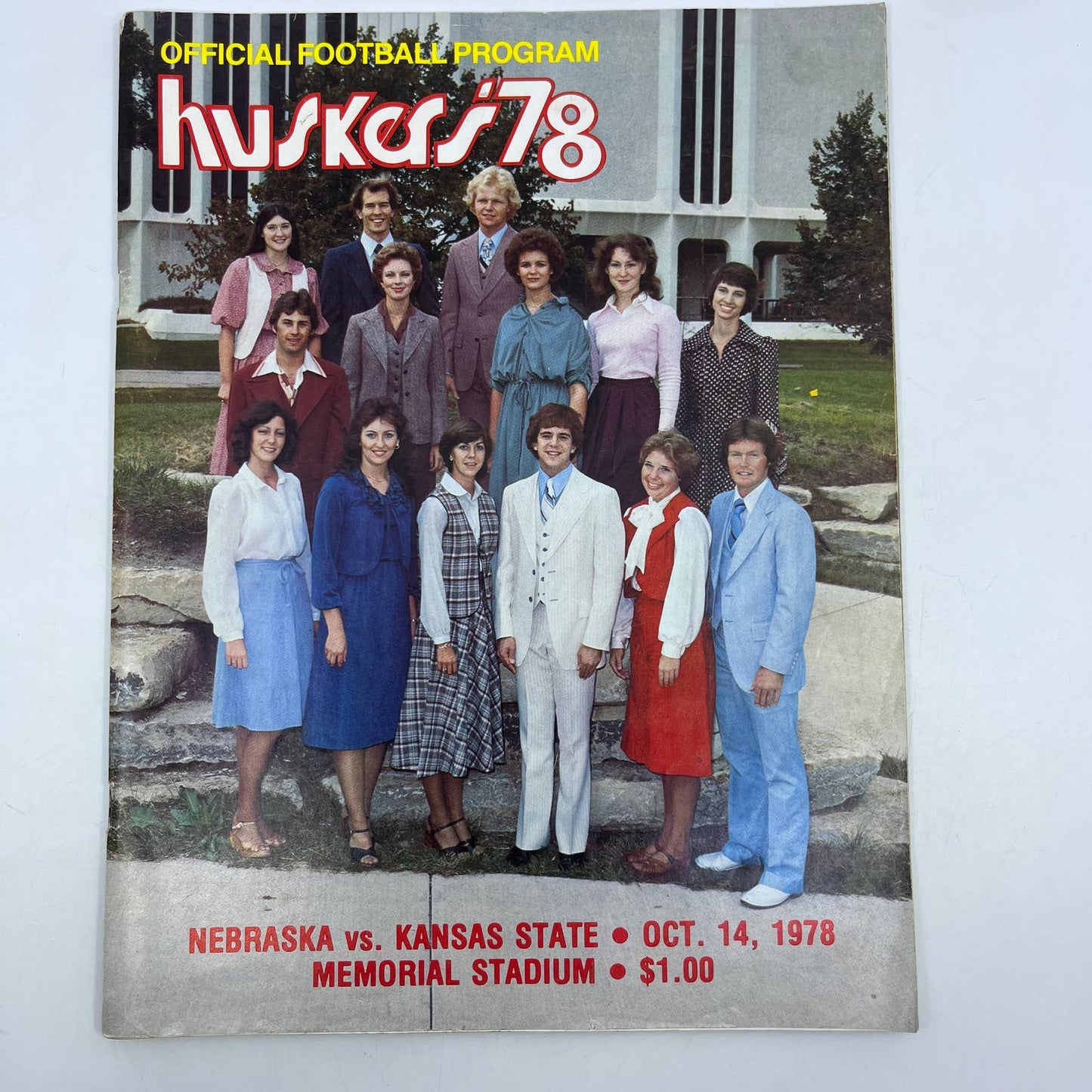 1978 Nebraska Cornhuskers vs. Kansas State GameDay Football Program TH7