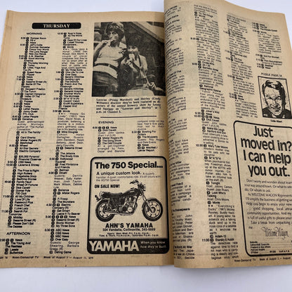 1979 Aug 5 Bellville IL News-Democrat TV Listings Magazine Dorothy L4-1