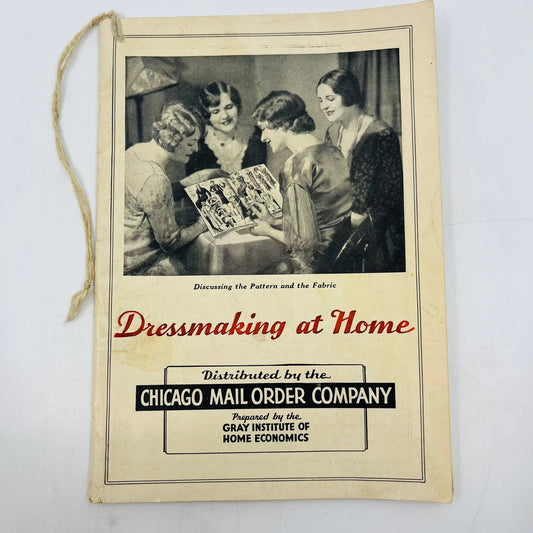 1930s DRESSMAKING AT HOME Booklet Gray Institute of Home Economics SA7