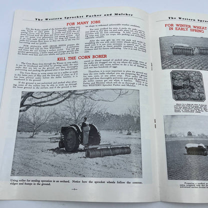 1962 Western Packer & Mulcher Advertising Booklet Bear Cat Forage Harvester TH7