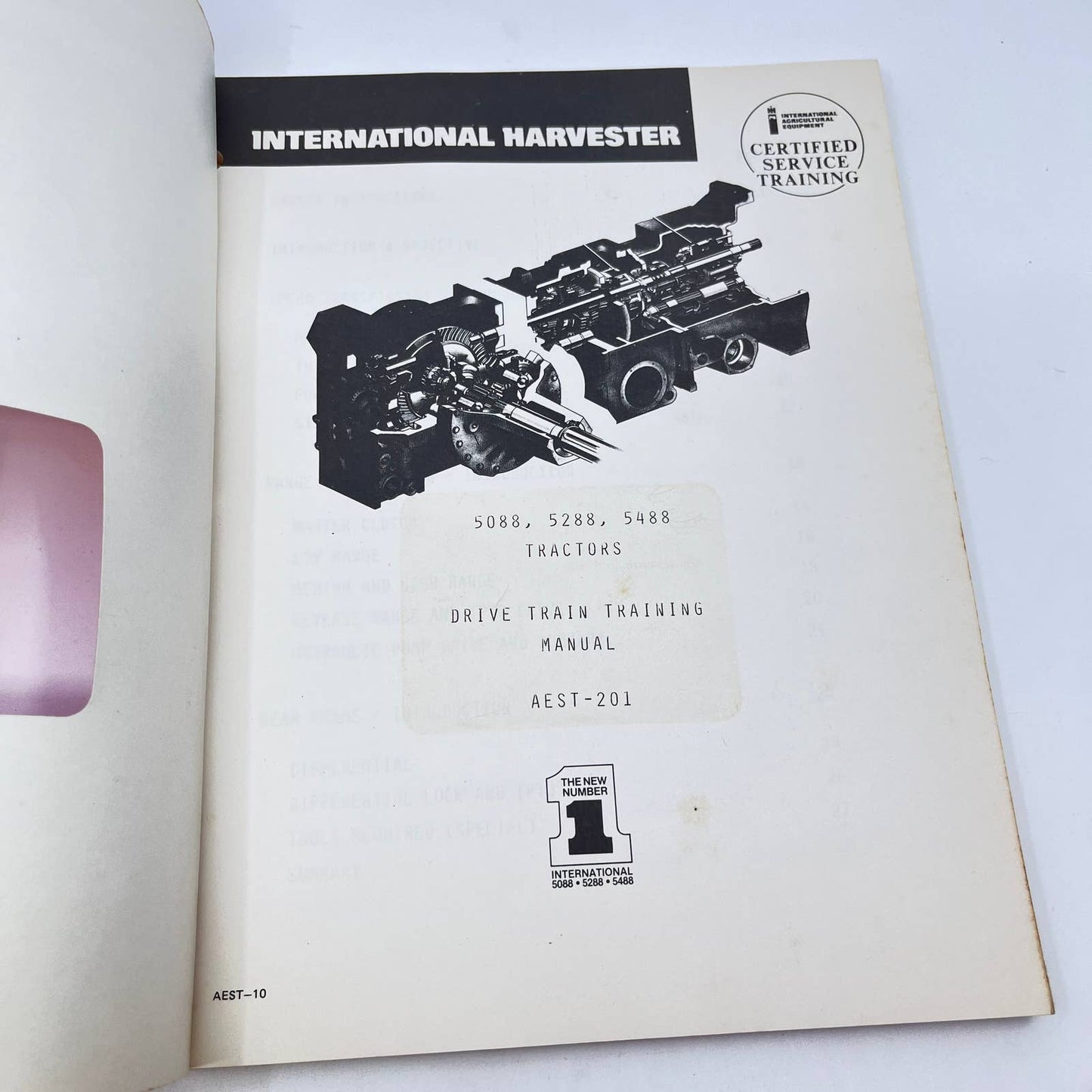 International Harvester Service Training Manual 5088 5288 5488 Tractors TF8-2