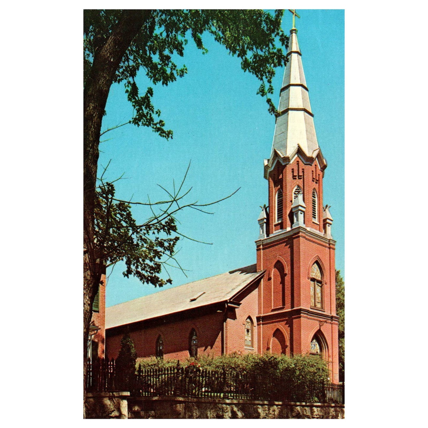 Vintage Postcard St. Matthew's Evangelical Lutheran Church Galena Illinois TJ7-1