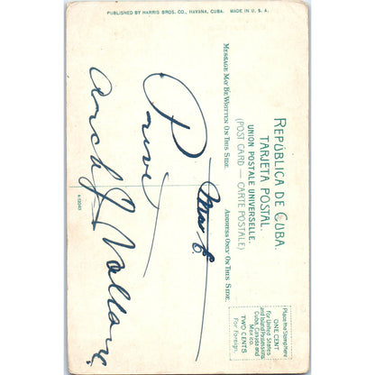 Antique Postcard Carrying Wounded Man Off Field Guantanamo Bay Cuba SE3-2