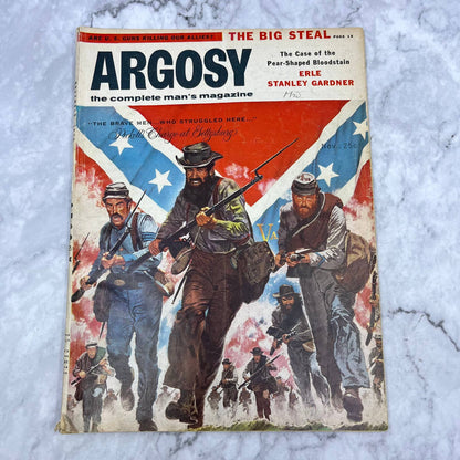 ARGOSY November 1956 Nov 56 Jayne Hacklyn Pickett's Charge Lynn Montross TJ3