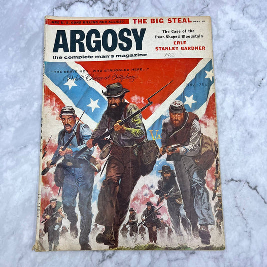 ARGOSY November 1956 Nov 56 Jayne Hacklyn Pickett's Charge Lynn Montross TJ3
