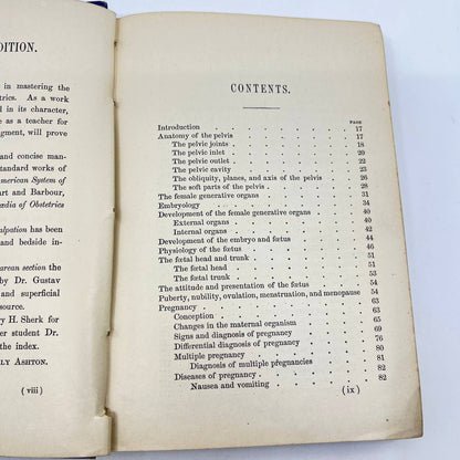 1891 Essentials of Obstetrics Saunders' Question-Compends, No. 5 TF3