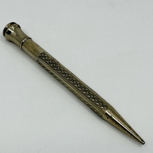 1920s Superite Mechanical Pencil Nickel Silver SB8-16