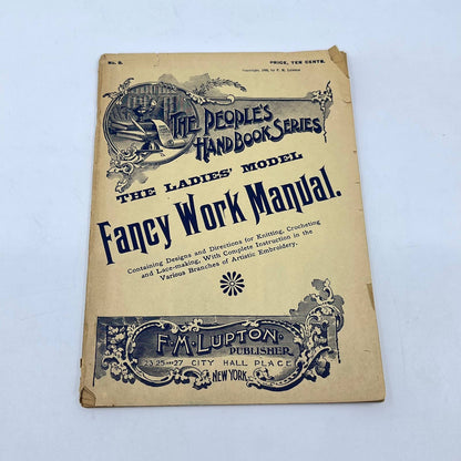 1893 Fancy Work Manual- The Ladies' Model-Knitting Lace Crochet TF7