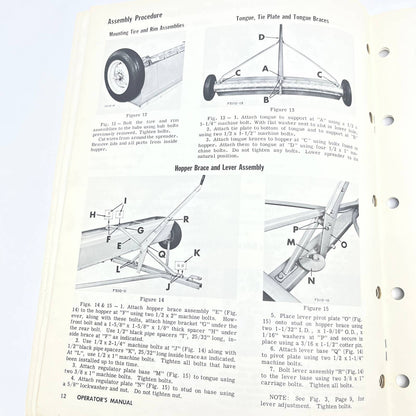1973 New Idea Avco Instructions Parts Manual EZEE FLOW Fertilizer Spreaders TB9
