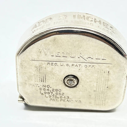 Vintage Art Deco USA Tape Measure The Lufkin Rule Co No 928 Mezurall 8' ft  SD5