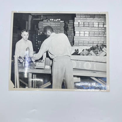 1940s Assembly Line Manufacturing Photo Black Man Working Chicago IL AA7-14