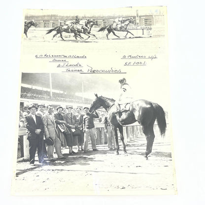 1957 Original Horse Race Winner Photo Preoccupied Lincoln Downs Laurel MD AC5-2