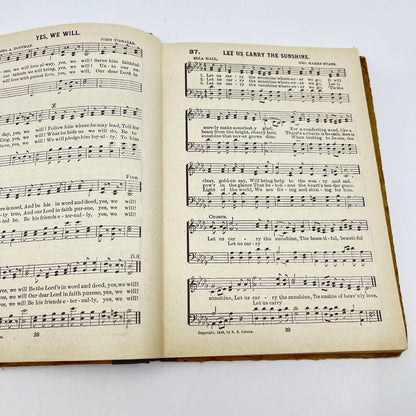 1899 The Voice Of Melody Hymn Book By E. S. Lorenz, Church Songs Music TE2-2