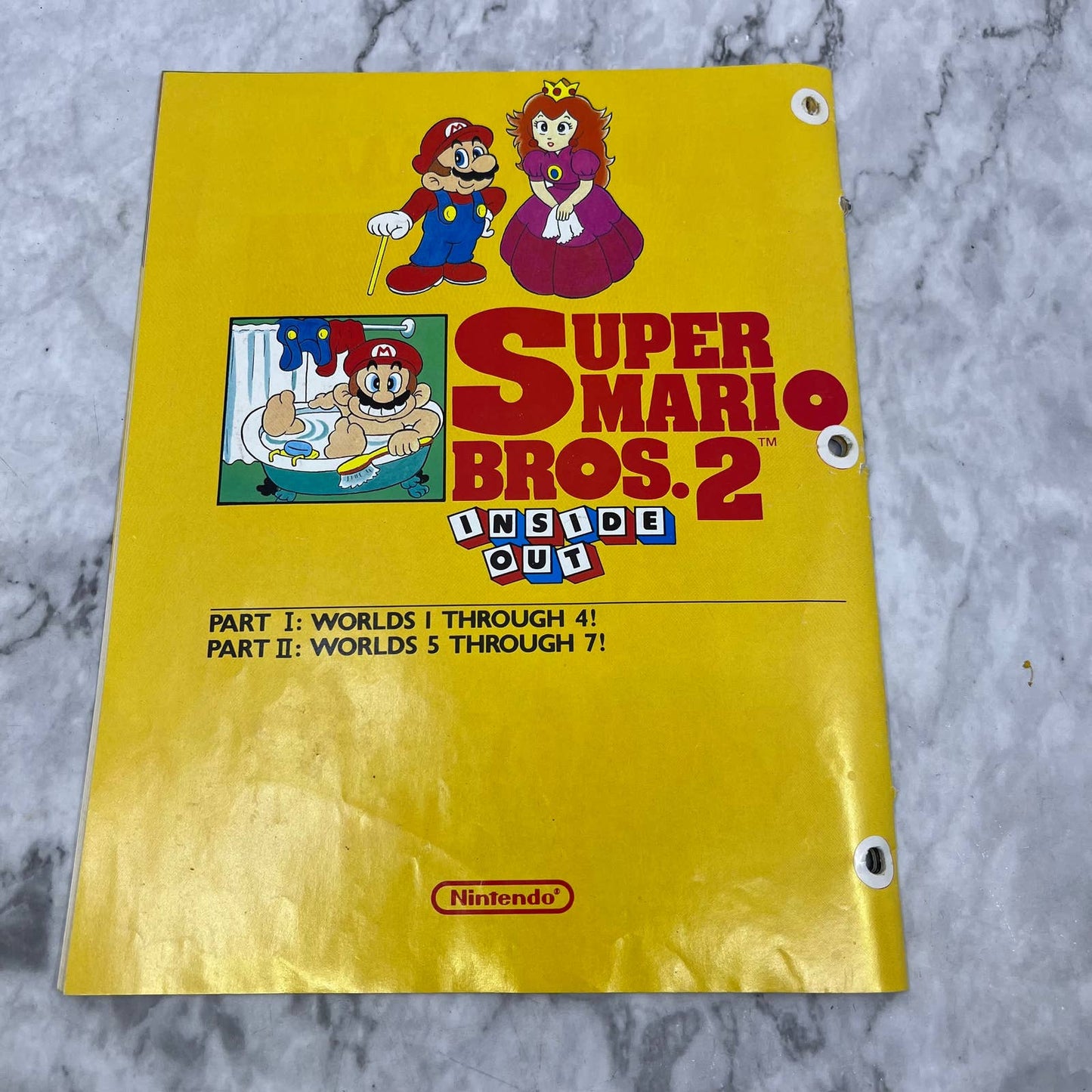 1989 Super Mario Bros. 2 Inside Out Nintendo Power Strategy Guide Part 2 TJ6