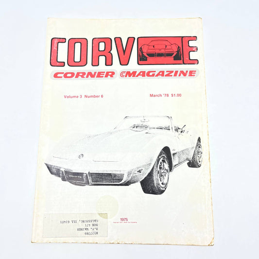 1978 March - Corvette Corner Magazine Replacing Stingray Windshields TG1