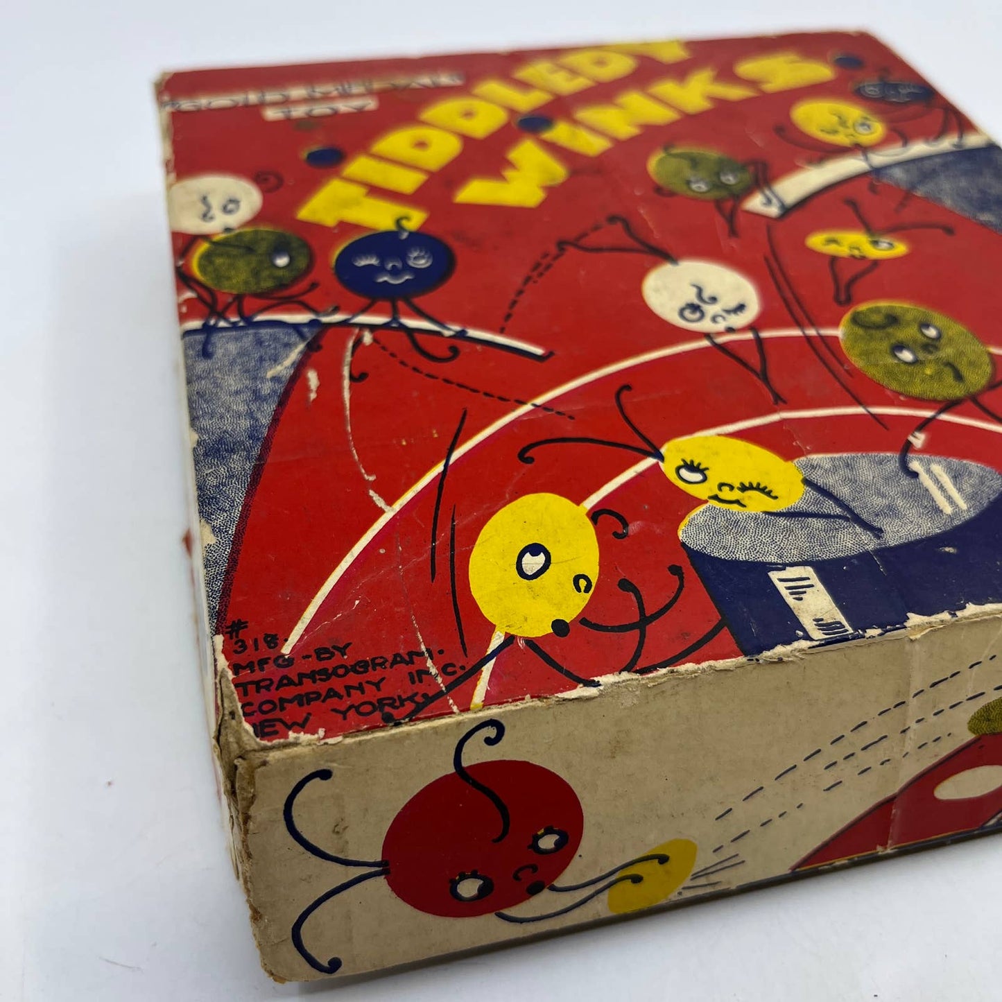 Vintage Transogram Gold Medal Toy Tiddledy Winks Game TH6