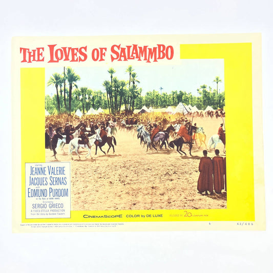 1962 The Loves of Salammbo Jeanne Valerie Jacques Serna Purdom Lobby Card FL4