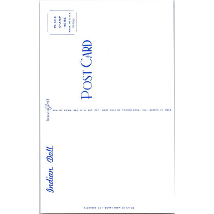 Indian Doll - Dolls of Many Lands Series Original Postcard PB4