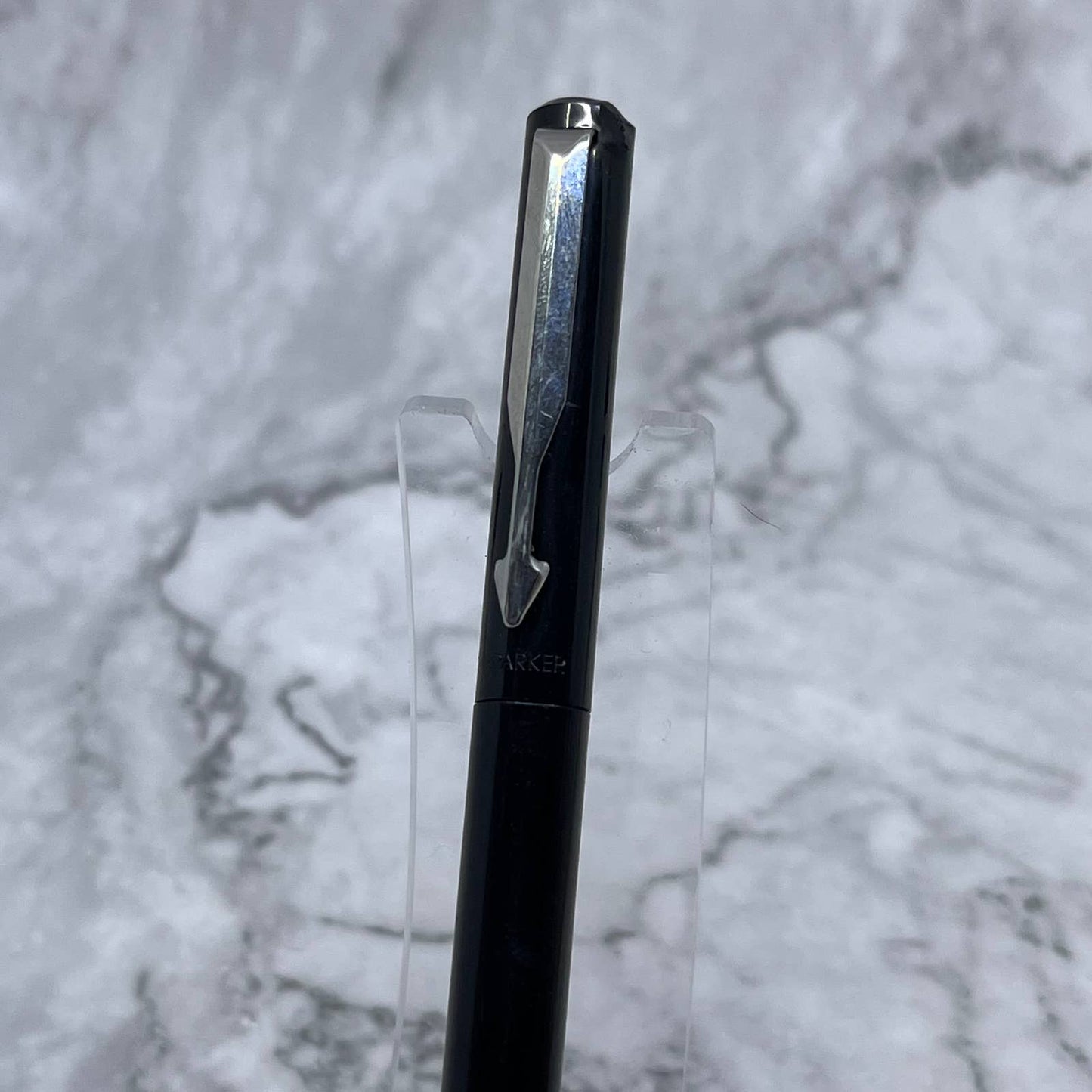 Vintage Parker Vector Black and Chrome Fountain Pen SE6