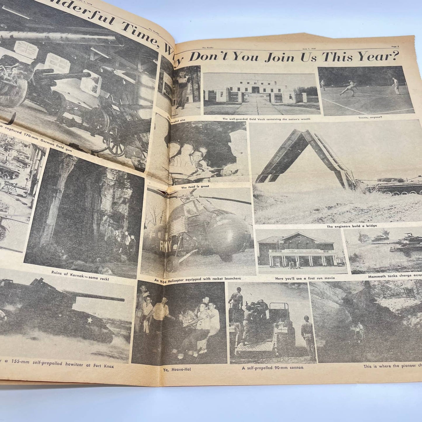 1959 Courier Journal The Hustler Newspaper Fort Knox Mammoth Cave Louisville TE8