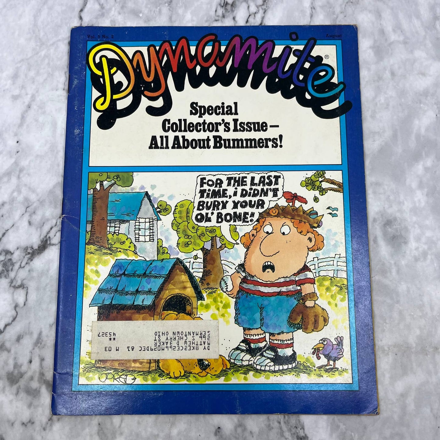 Dynamite Vol 5 No 2 August #87 Special Collector's Issue All About Bummers TJ4