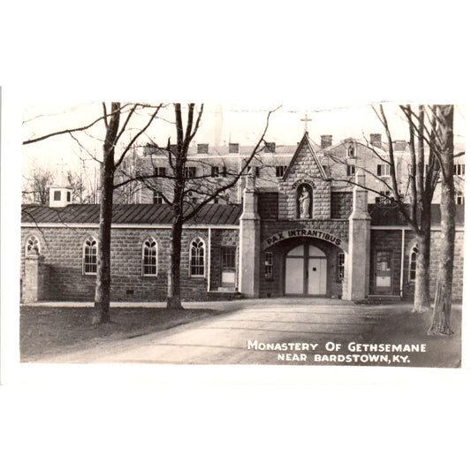 Monastery of Gethsemane Bardstown KY RPPC Original Postcard P3-3