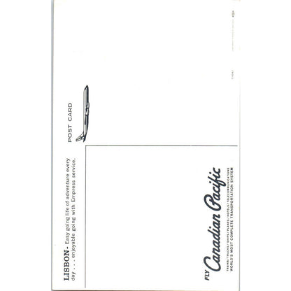 Fly Canadian Pacific Airlines Lisbon - Original Postcard TJ9-P1