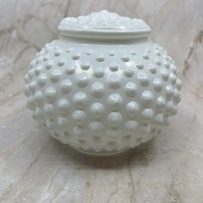 Milk Glass White Hobnail Light Shade Globe Ceiling Wall Mount 5” TE5-2
